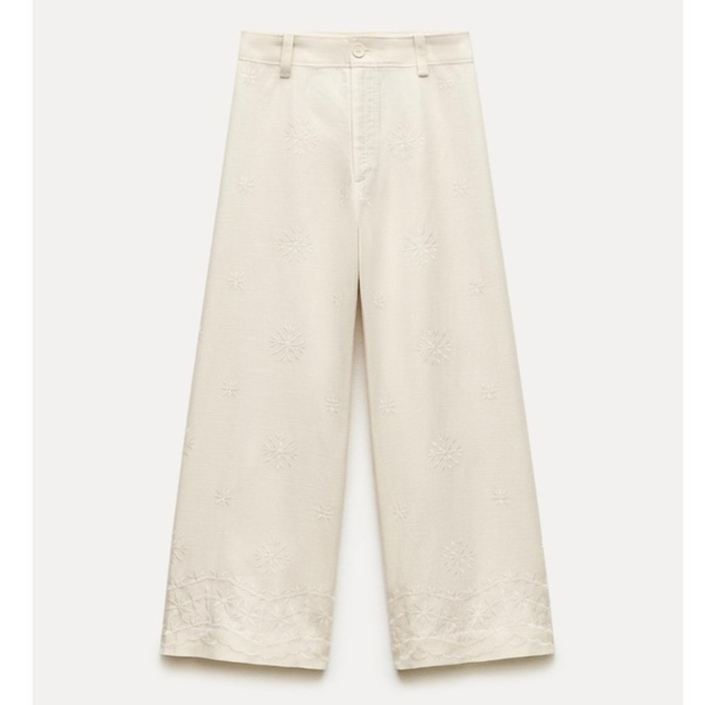 ❗️SOLD❗️ZARA EMBROIDERED PANTS ZW COLLECTION